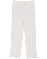 Incotex - Elasticated-Waist Linen Trousers - Lyst