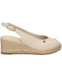 Tommy Hilfiger - Peep-Toe Wedge Sandals - Lyst