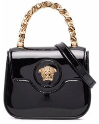 Versace - Patentleder "la medusa" Mini -Tasche - Lyst