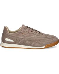 BOSS - Titanium Suede Sneakers - Lyst