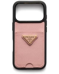 Prada - Saffiano Leather Iphone 17 Pro Case - Lyst