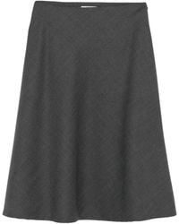 Tagliatore - A-Line Wool Midi Skirt - Lyst