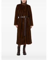 Max Mara - Maxi-Jas Met Pluizige Textuur - Lyst