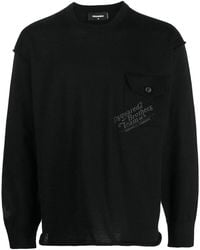 DSquared² - Ribbed Crew Neck Jumper - Lyst