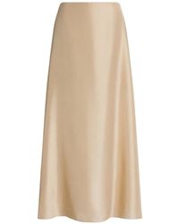 Alberta Ferretti - Flowing Silhouette A-Line Midi Skirt - Lyst
