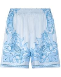 Versace - Shorts Met Barocco-Print - Lyst