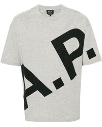A.P.C. - Lisandre Cotton T-shirt - Lyst