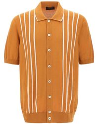 Gran Sasso - Striped-Detail Shirt - Lyst