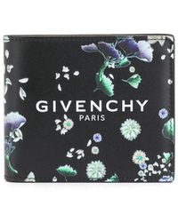Givenchy Cartera con logo y estampado floral - Negro