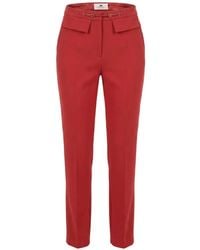 Elisabetta Franchi - High-Waisted Tailored Trousers - Lyst