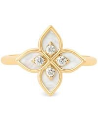 Roberto Coin - Princess Flower Ring Mit Perlmutt Und Diamanten - Lyst
