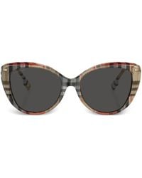 Burberry - Vintage-Check Cat-Eye Sunglasses - Lyst