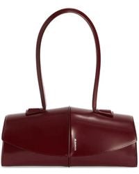 Jil Sander - Linea Piped Leather Shoulder Bag - Lyst