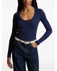 Polo Ralph Lauren - Scoop-Neck Long-Sleeve Top - Lyst