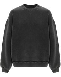 Axel Arigato - Anthracite Typo-Embroidered Jersey Sweatshirt - Lyst