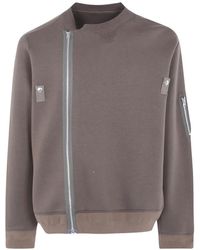 Sacai - Zip-Detail Sweatshirt - Lyst