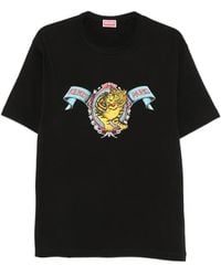 KENZO - Leaping Tiger Print T-Shirt - Lyst