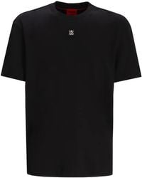 HUGO - Logo-Patch Cotton T-Shirt - Lyst