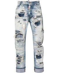 DSquared² - Big Brother Distressed-Finish Jeans - Lyst
