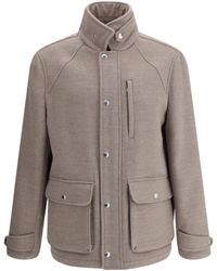 Brunello Cucinelli - ハイカラージャケット - Lyst