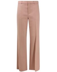 Chloé - Pressed-Crease Wide-Leg Trousers - Lyst