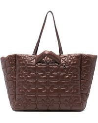 Ganni - Quilted Re-Tech Xxl Tote Bag - Lyst