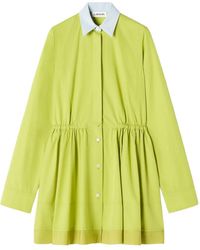 Lanvin - Minikleid Mit Geknöpftem Kragen - Lyst