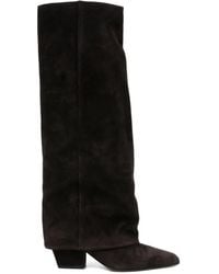 Paris Texas - Kniehohe Stiefel mit spitzer Kappe - Lyst