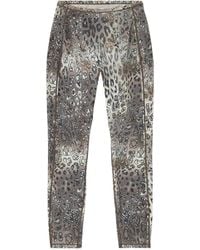DIESEL - Meredith-Utlt Leopard-Print Leggings - Lyst