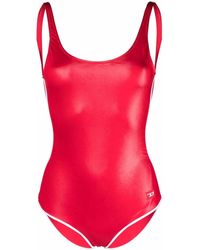 DIESEL - Logo Fitted Swimsuit - Lyst