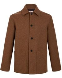 Fursac - Classic-Collar Patch-Pocket Coat - Lyst