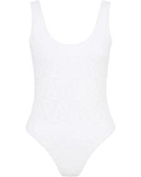 Let's Swim - シャークジャカード ワンピース水着 - Lyst