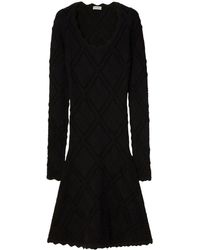 Burberry - Aran Long-sleeve Knitted Dress - Lyst