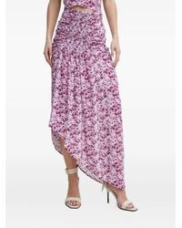 IRO - Falda Noseti asimétrica con motivo floral - Lyst