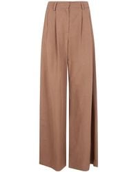 DR. HOPE - Pleated Wide-Leg Trousers - Lyst