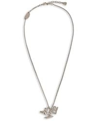 DSquared² - Charm-Detail Curb-Chain Necklace - Lyst