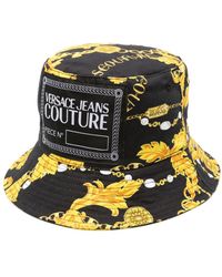 Versace - Chain Couture-print Bucket Hat - Lyst