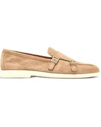 Santoni - スエード モンクストラップシューズ - Lyst