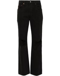 RE/DONE - Vaqueros acampanados de talle alto - Lyst