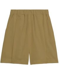 A PAPER KID - Elasticated Wool Bermuda Shorts - Lyst