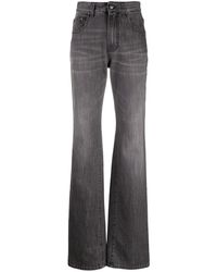 Palm Angels Jeans svasati a vita alta - Grigio