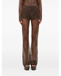 Blugirl Blumarine - Floral-Lace Trousers - Lyst