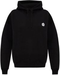 KENZO - Logo-Embroidery Cotton Hoodie - Lyst