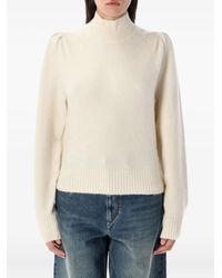 Isabel Marant - Turtleneck Puff-Shoulder Jumper - Lyst