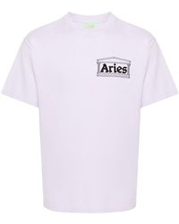 Aries - Temple T-Shirt mit Logo-Print - Lyst