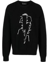 Neil Barrett - Bolt-Motif Cotton-Blend Jumper - Lyst
