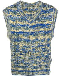 ANDERSSON BELL - Abstract-knit V-neck Vest - Lyst