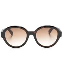 Chloé - Tortoiseshell-Effect Round-Frame Sunglasses - Lyst