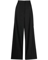 Ferragamo - Pleated High-Waisted Trousers - Lyst