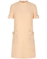 Valentino Garavani - Crepe Couture Mini Dress - Lyst